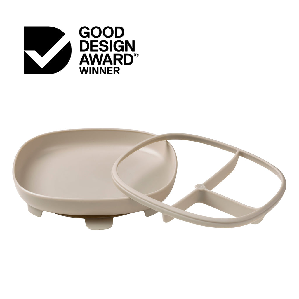 Suction plate 2 in 1 - latte