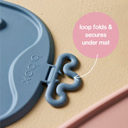 Tappetino per la pappa Roll + Go - Blush