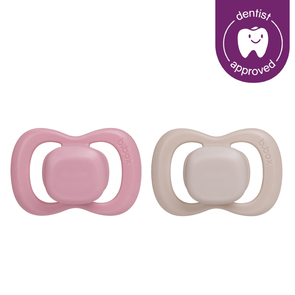 confezione doppia di succhietti - berry + blush