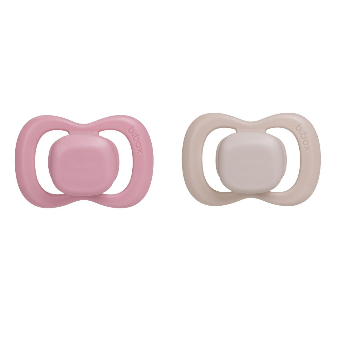 confezione doppia di succhietti - berry + blush