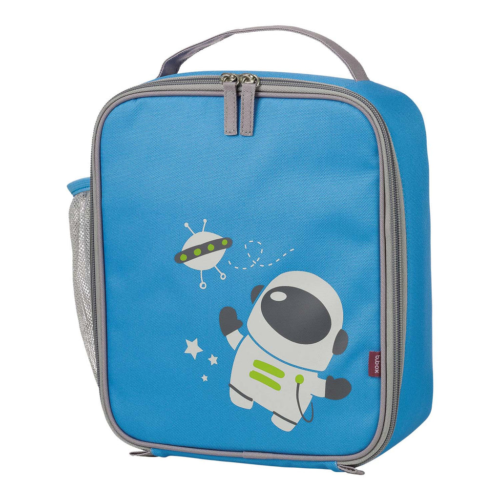 borsa per il pranzo isolata - corsa allo spazio