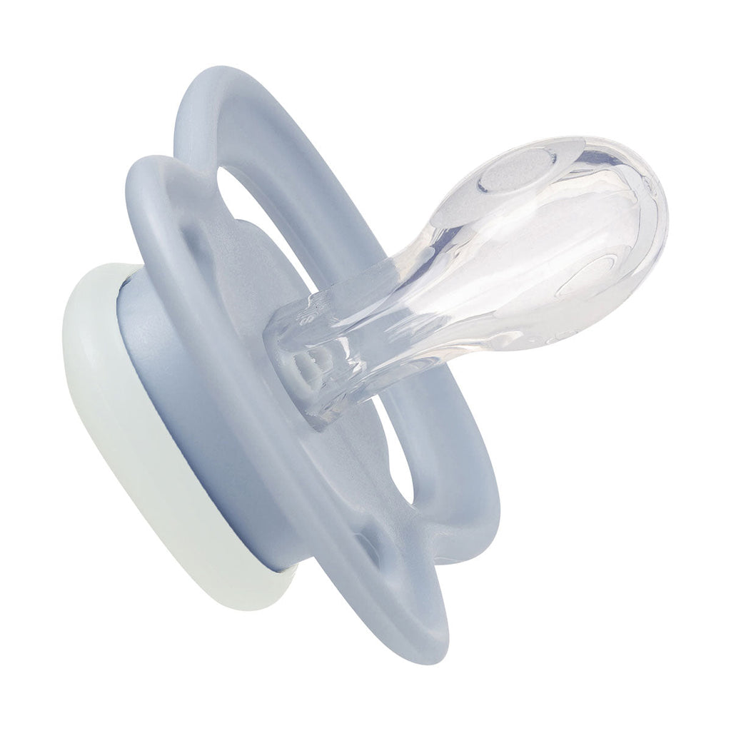 confezione doppia di ciucci luminosi - cielo + salvia