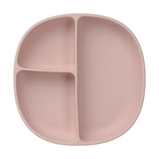 Piatto + coperchio in silicone - blush