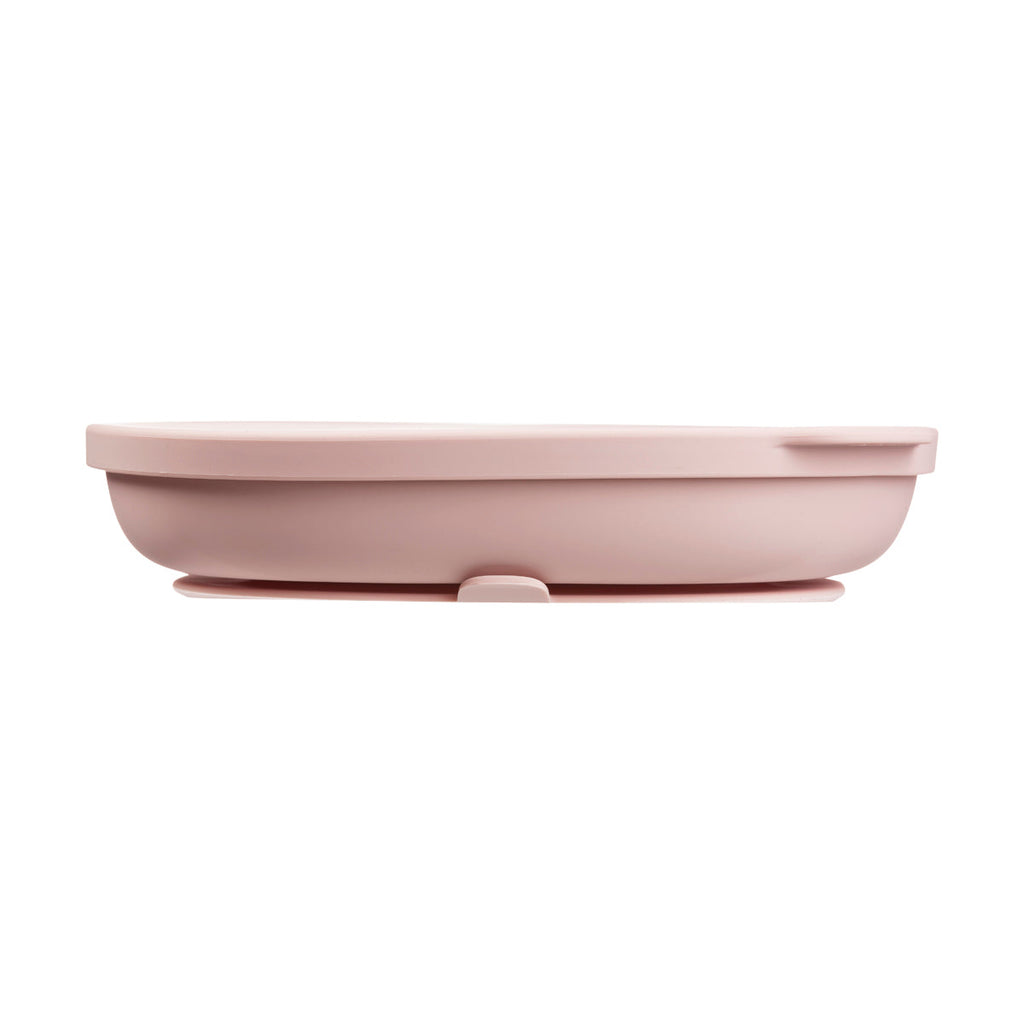 Piatto + coperchio in silicone - blush