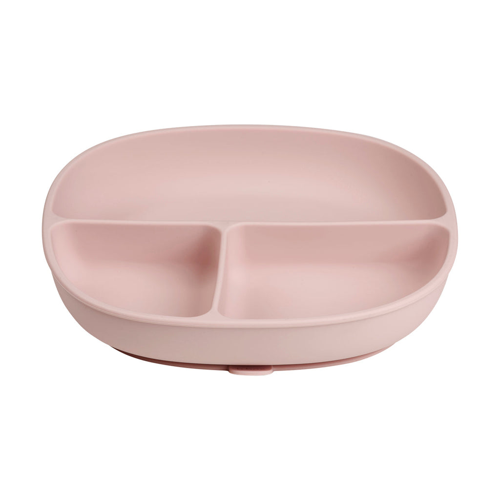 Piatto + coperchio in silicone - blush