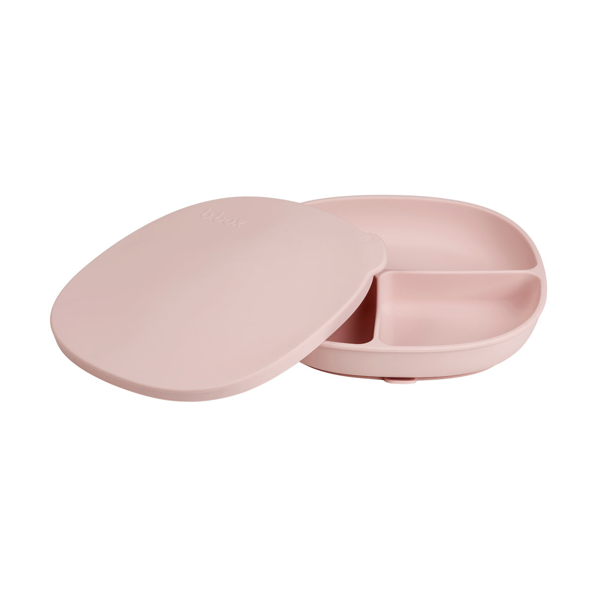 Piatto + coperchio in silicone - blush