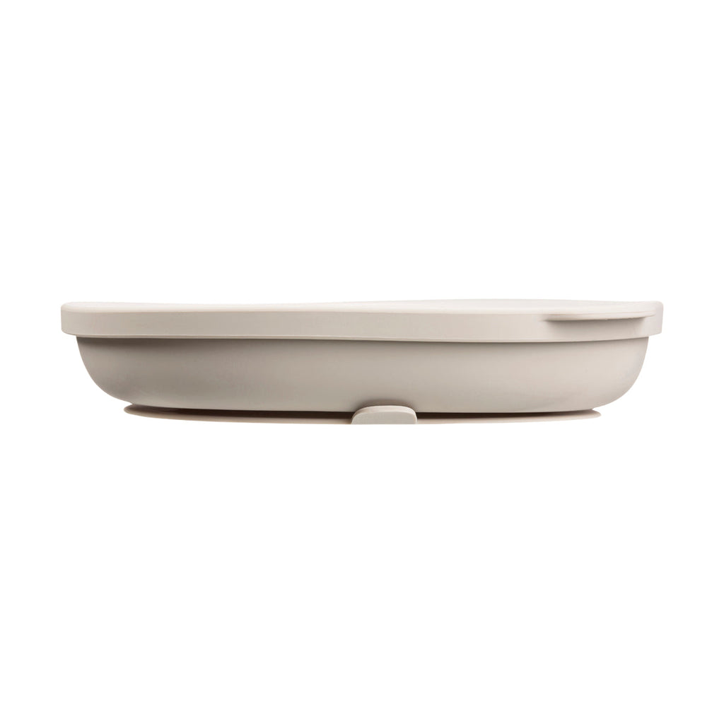 Piatto in silicone + coperchio - latte