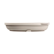 Piatto in silicone + coperchio - latte