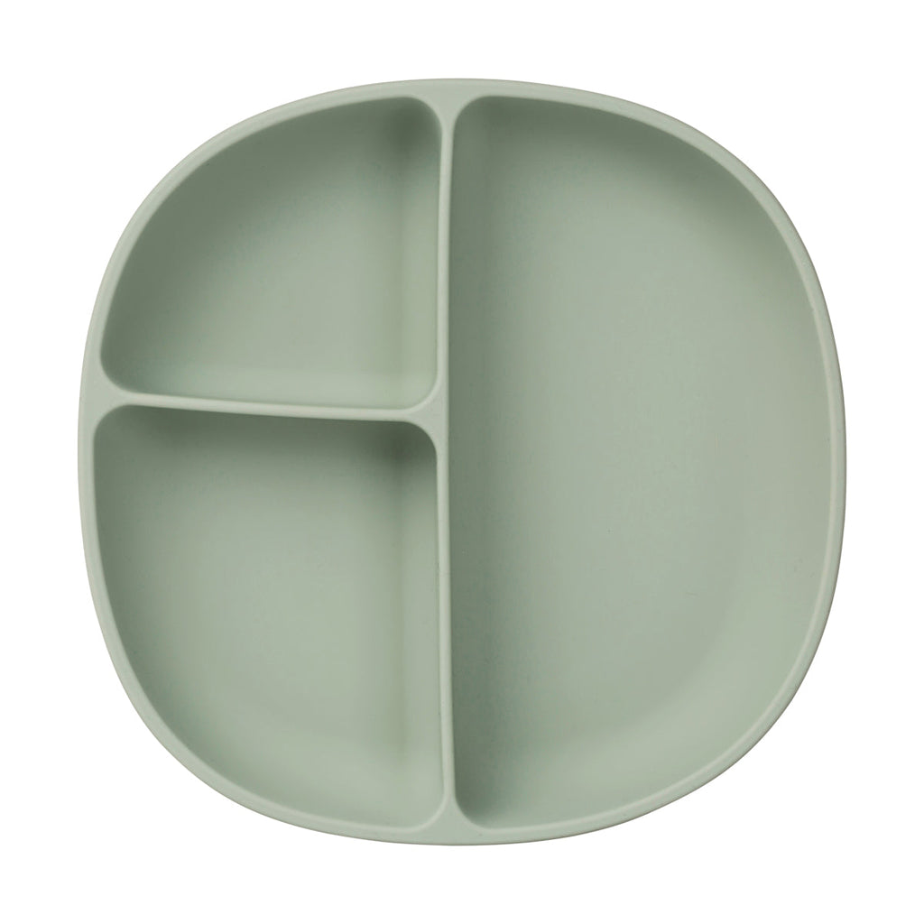 Piatto in silicone + coperchio - salvia