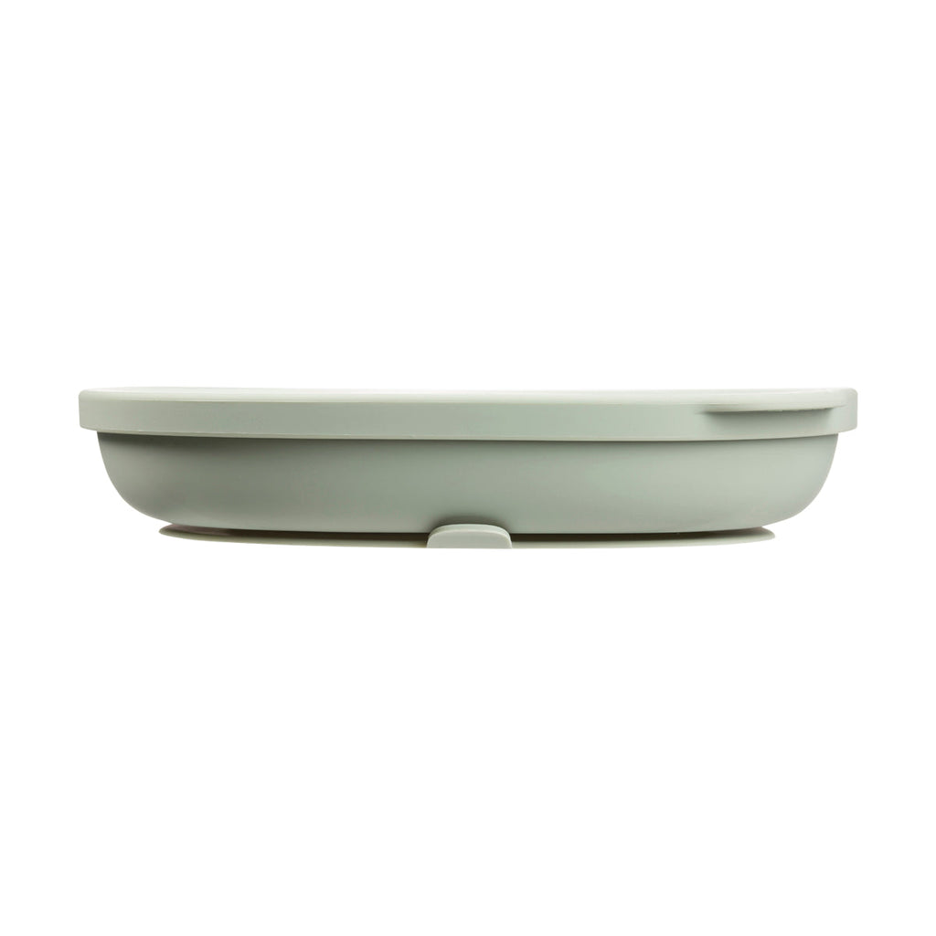 Piatto in silicone + coperchio - salvia