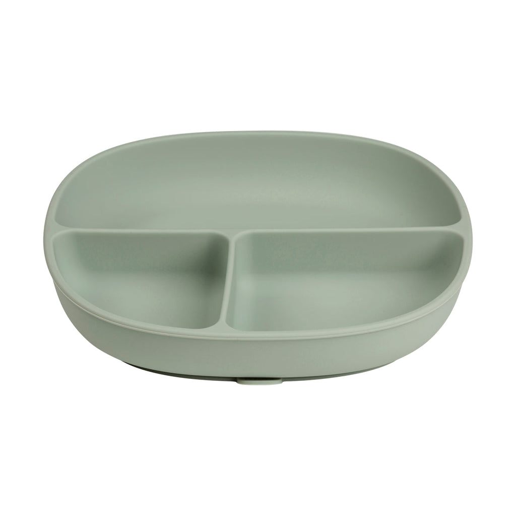 Piatto in silicone + coperchio - salvia