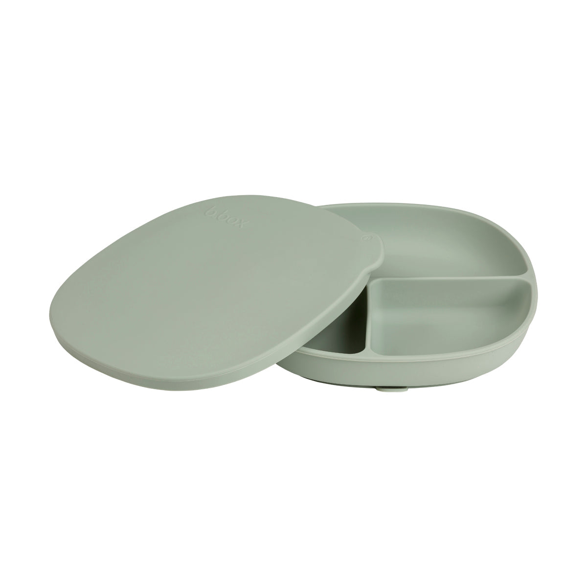 Piatto in silicone + coperchio - salvia
