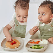 Suction plate 2 in 1 - sage