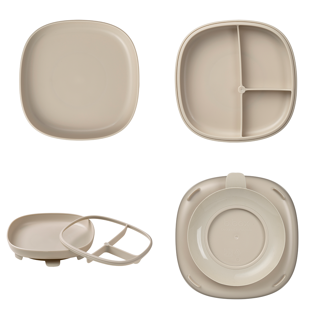 Suction plate 2 in 1 - latte