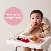 Tappetino per la pappa Roll + Go - Blush