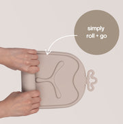 Tappetino per la pappa Roll + Go - Latte