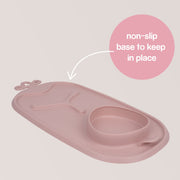 Tappetino per la pappa Roll + Go - Blush