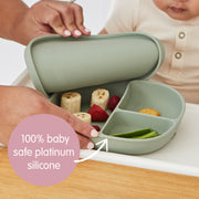Piatto + coperchio in silicone - blush