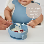 Ciotola in silicone + coperchio - latte