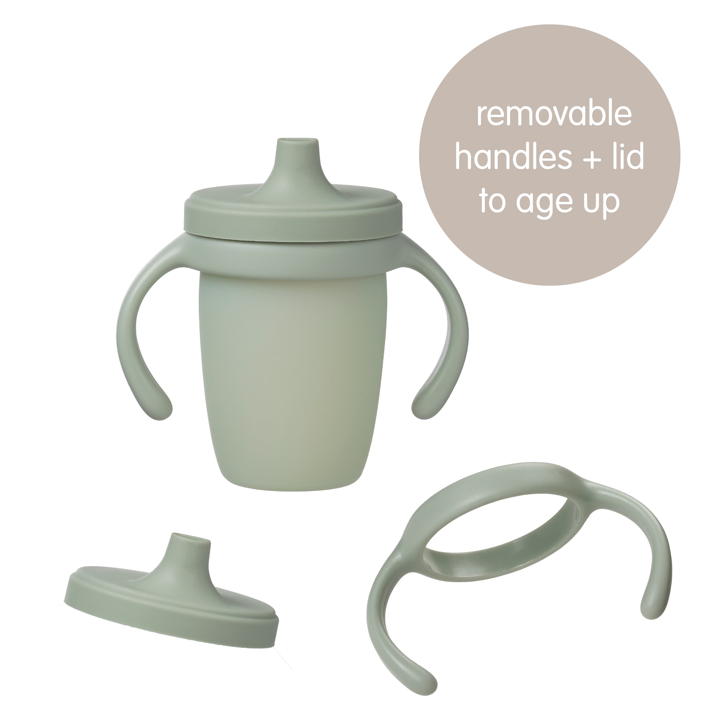 Tazza con beccuccio in silicone - blush