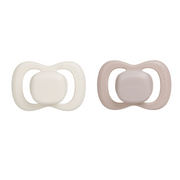 confezione doppia di ciuccio - vaniglia + blush (solo silicone)