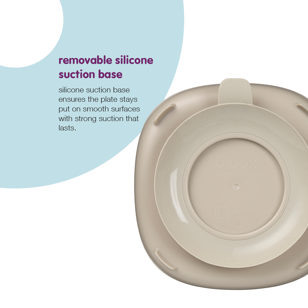 Suction plate 2 in 1 - latte